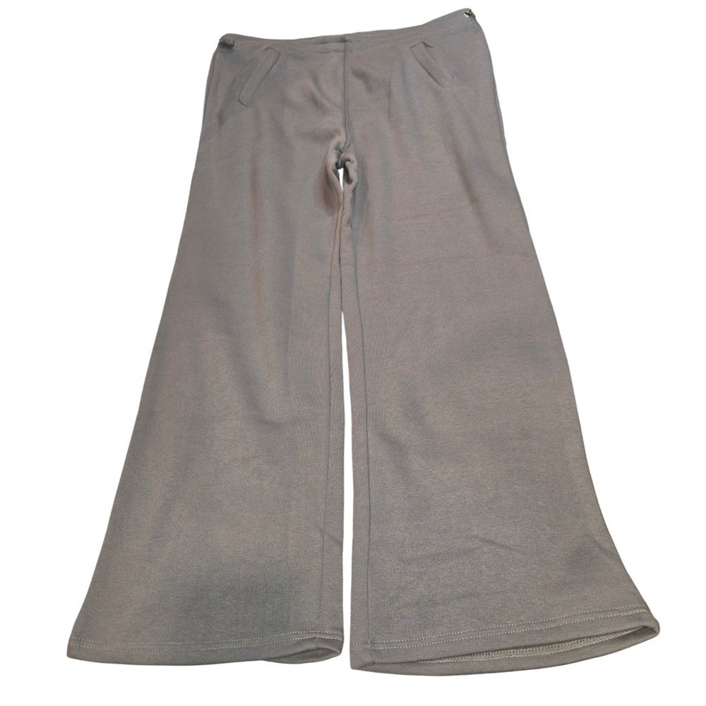 PrettyLittleThing Gray Wide-Leg Track Pants